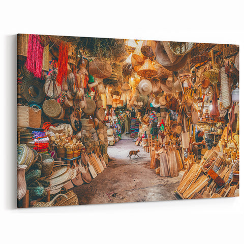 Singapore Photography Prints – Vibrant Local Market Art on Canvas