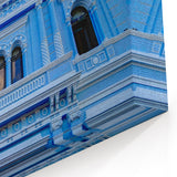 Elegant Blue Yucatan Architecture Facade - Mexico Yucatan Wall Art Print