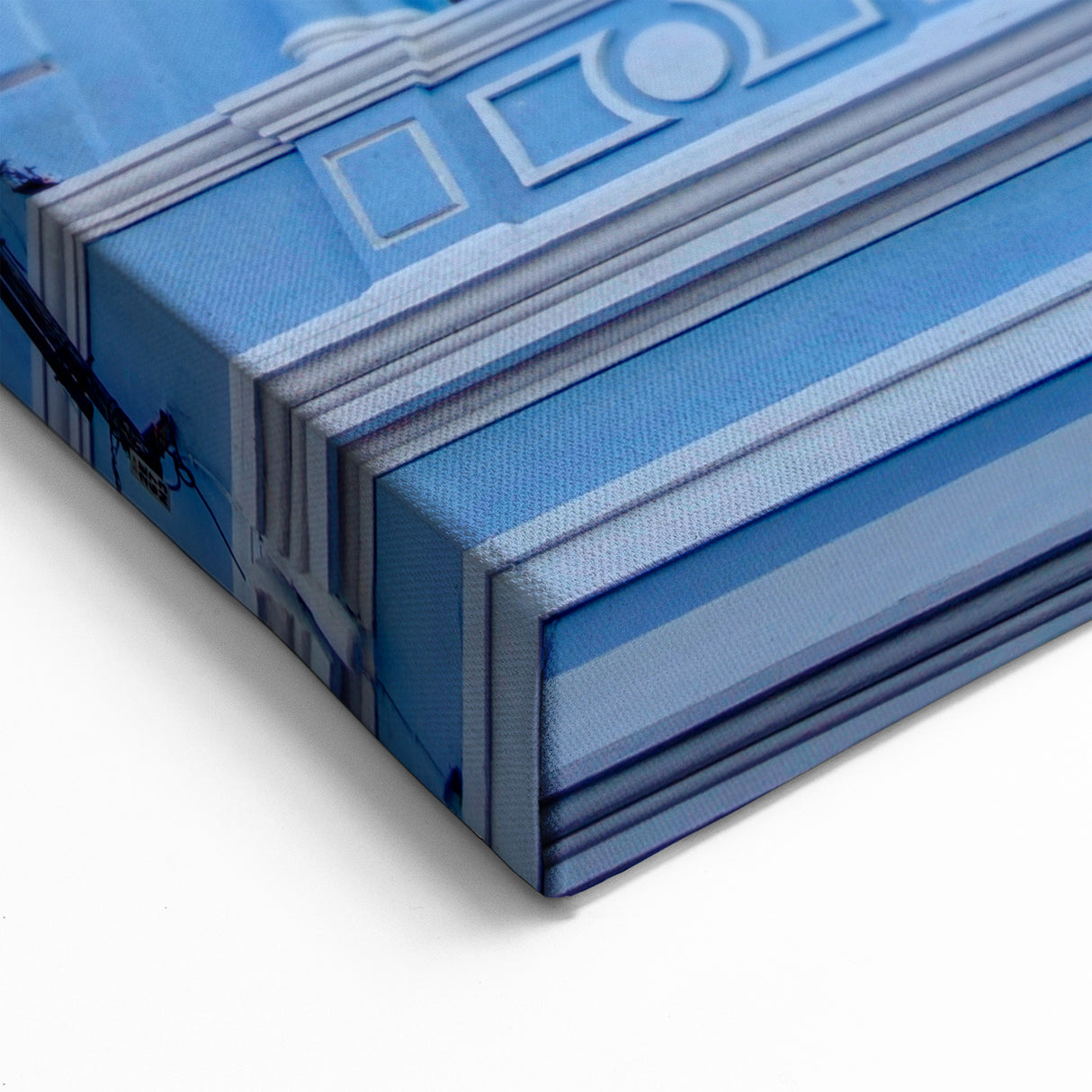 Elegant Blue Yucatan Architecture Facade - Mexico Yucatan Wall Art Print