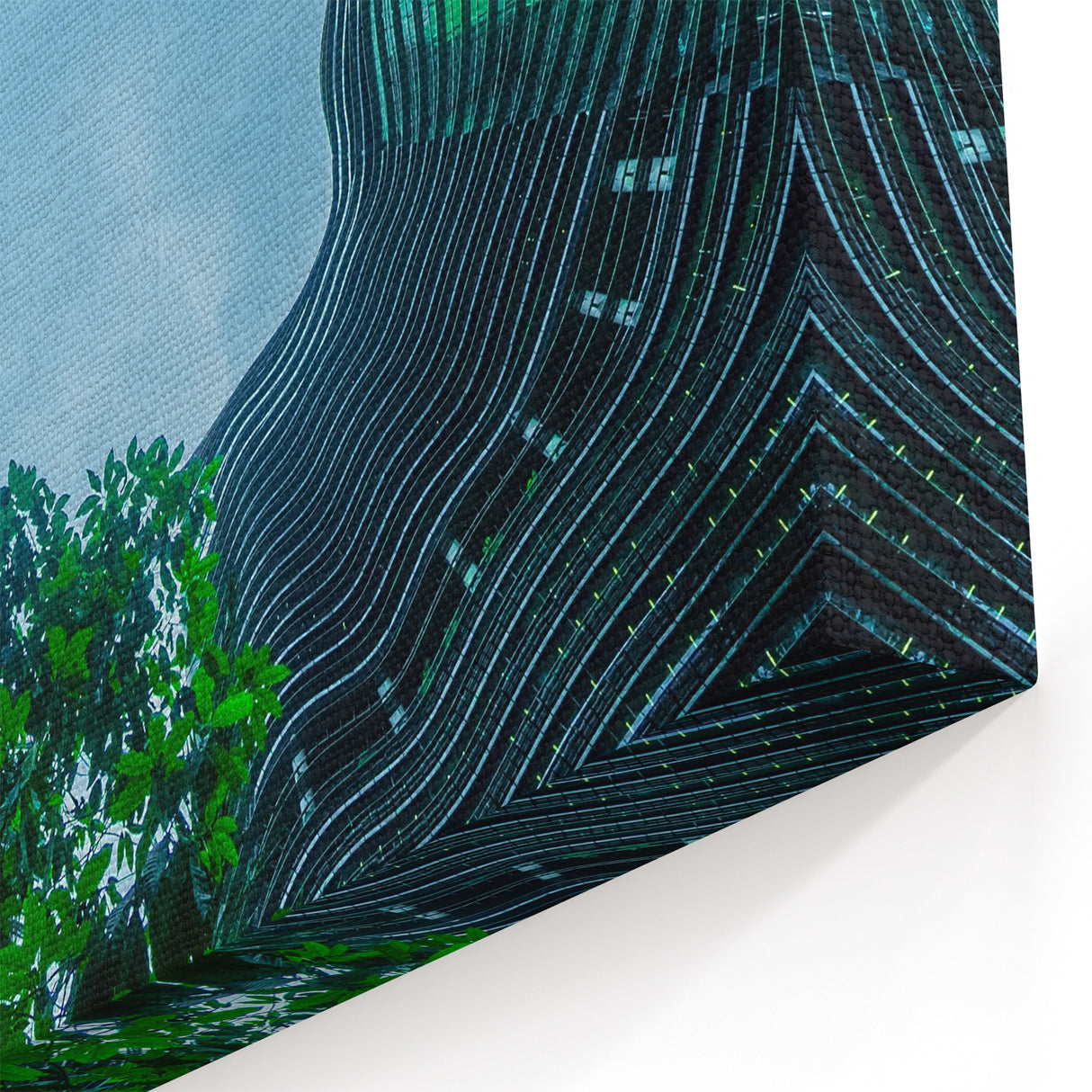 Singapore Cityscape Decor – Modern Architecture and Nature Wall Art