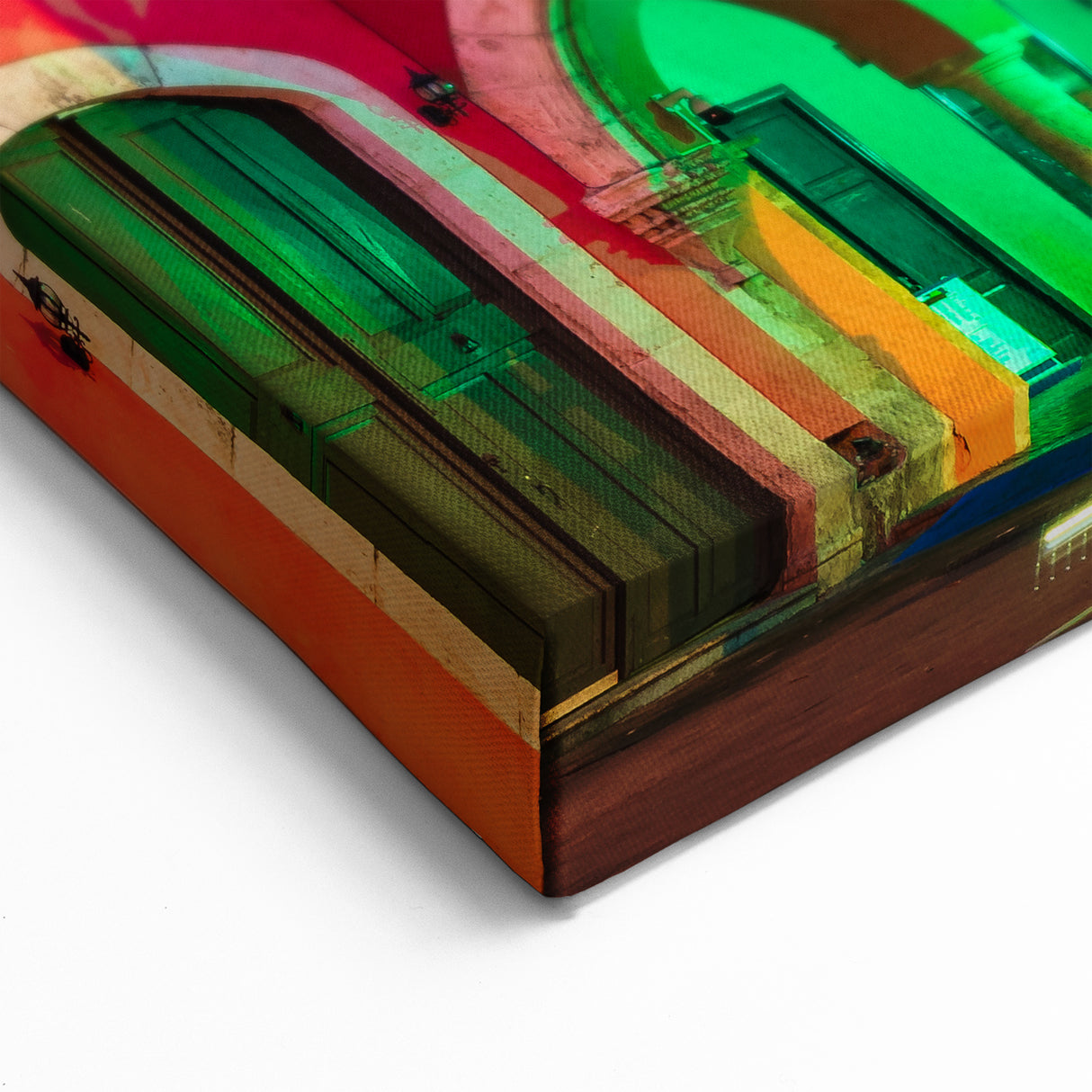 Colorful Yucatan City Hall at Dusk - Mexico Yucatan Wall Art Print