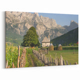 Albania Wall Art - Majestic Landscape of Theth Village on Canvas