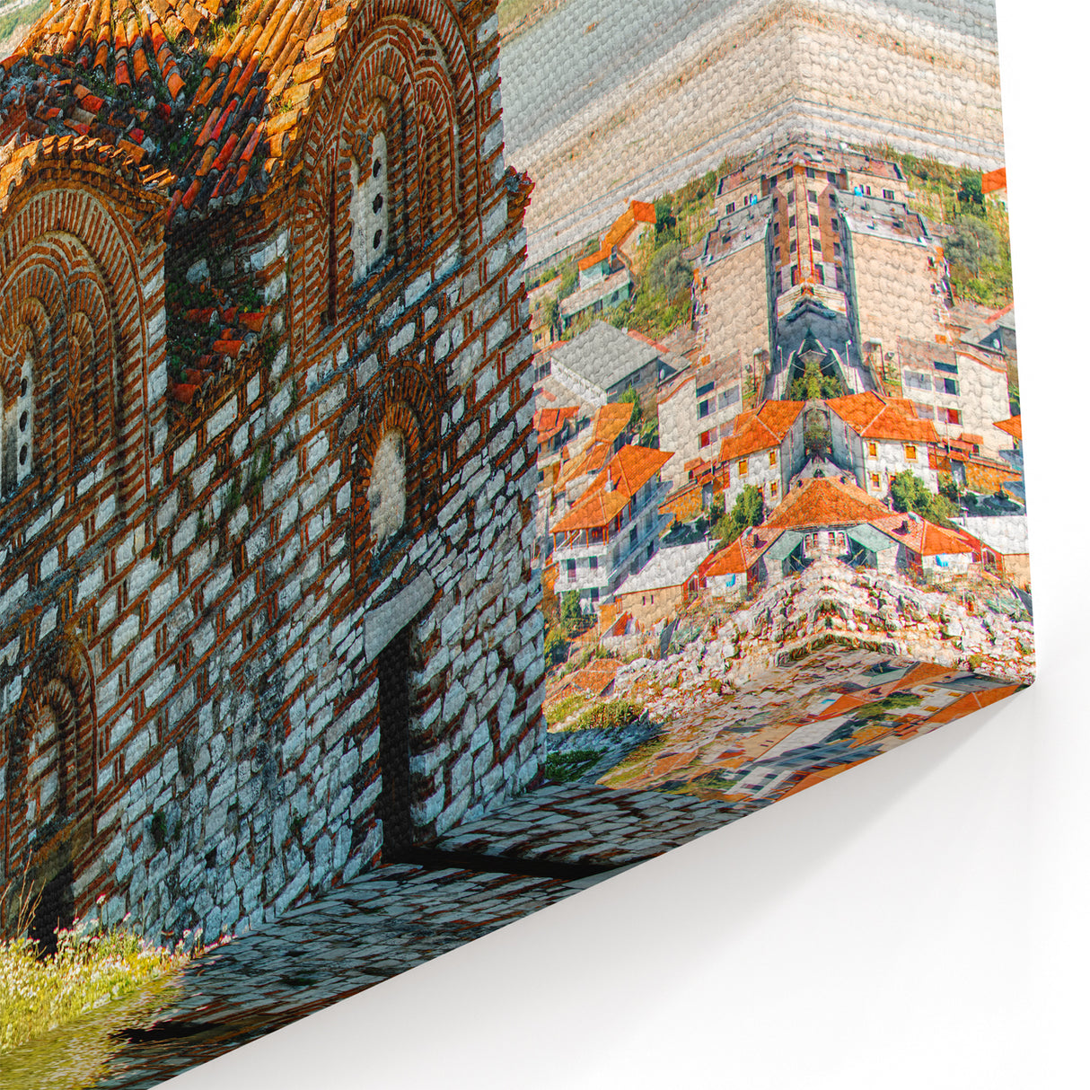 Albania Wall Art - Historic Church of Berat Overlooking The Valley