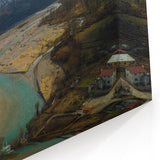 Albanian Landscape Print - Mountain River Serenity