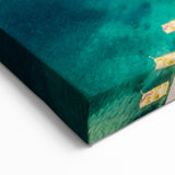 Albania Canvas Art - Aerial Island View in Ksamil