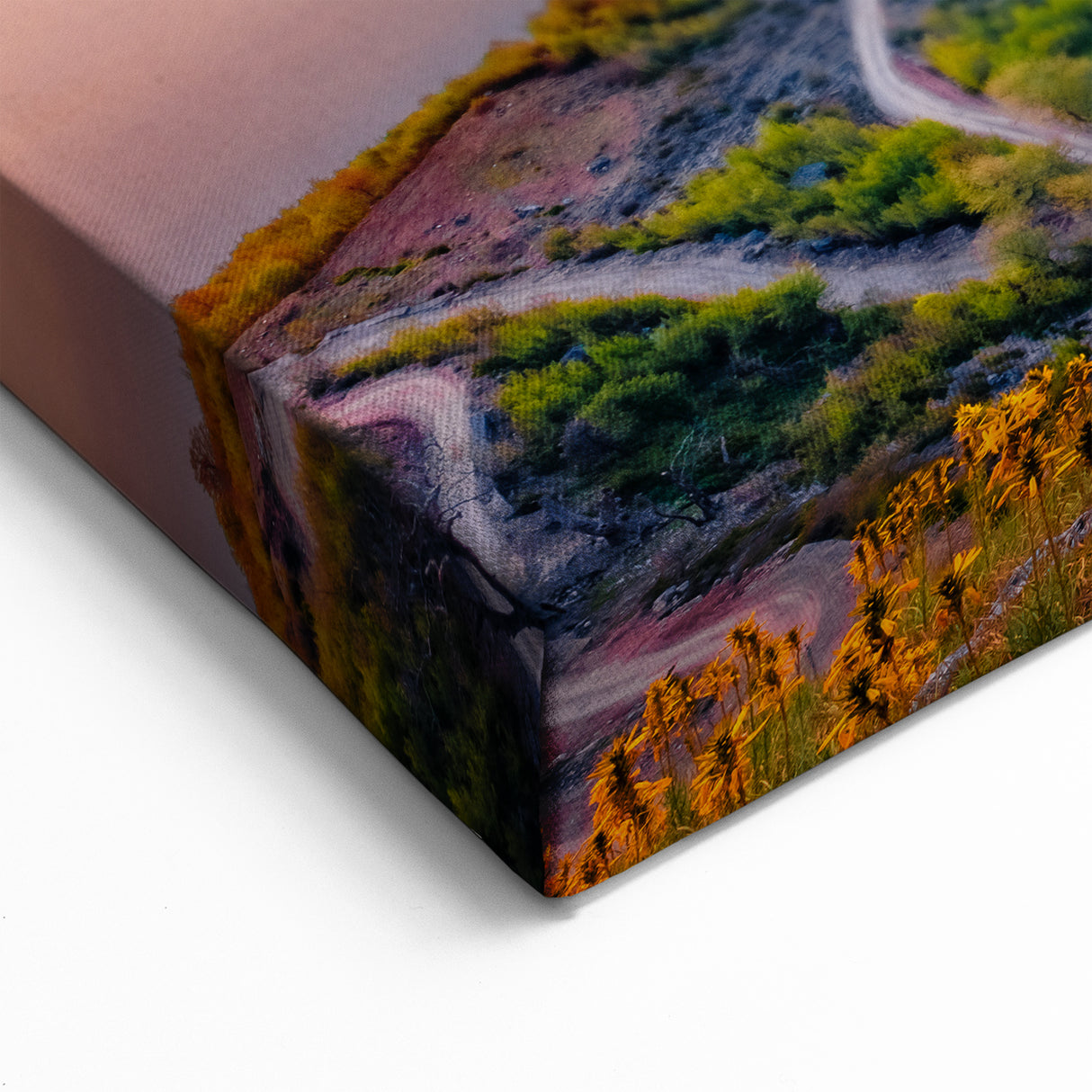 Albania Photography Art - Sunset Over Mountain River