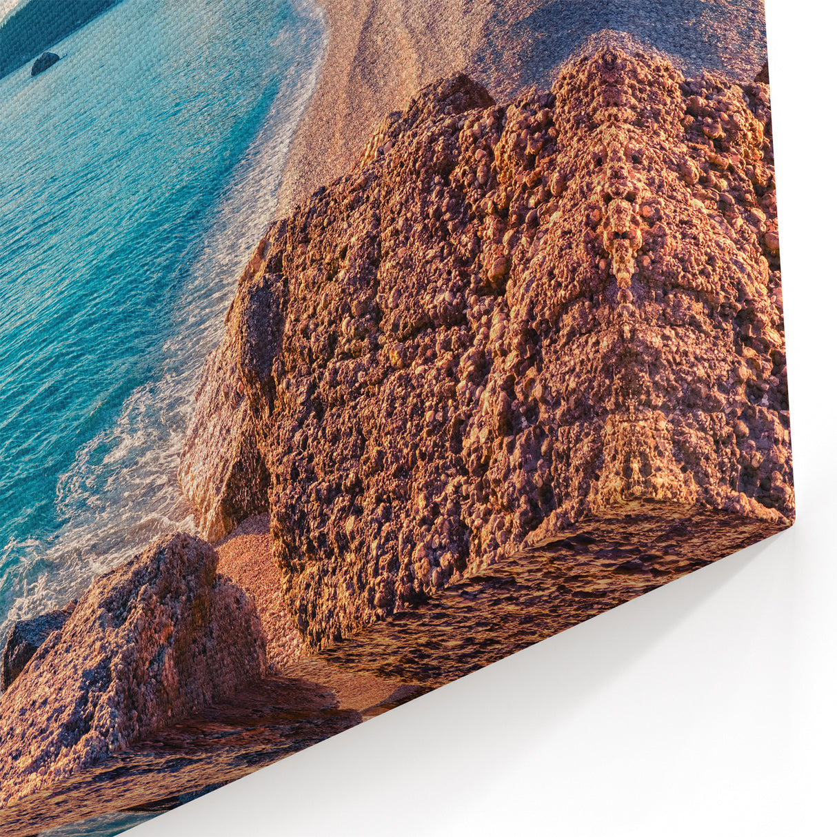 Albania Travel Poster - Sunlit Coastal Albania Photography Art