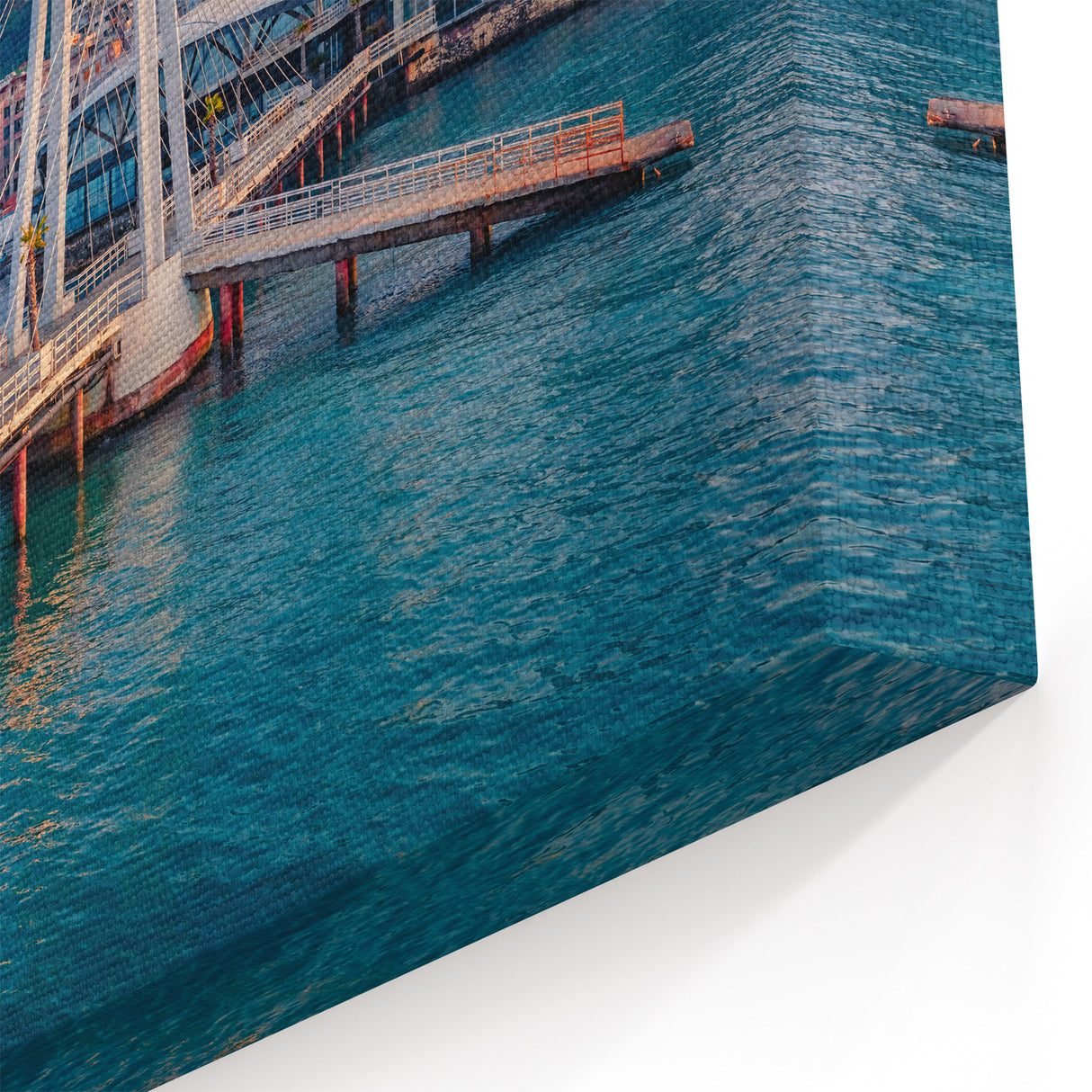 Albania Wall Art - Sunset Cityscape Albania Photography Canvas