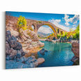 Scenic Albania Art - Historic Stone Bridge Albania Landscape Print