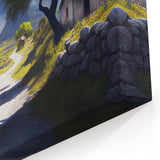 Albania Canvas Art - Rustic Mountain Village Scenic Decor