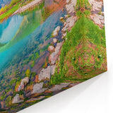 Albania Travel Poster - Historic Stone Bridge and Scenic Landscape