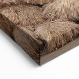 Albania Canvas Art - Rustic Hay Bales and Wooden Door Scene Decor