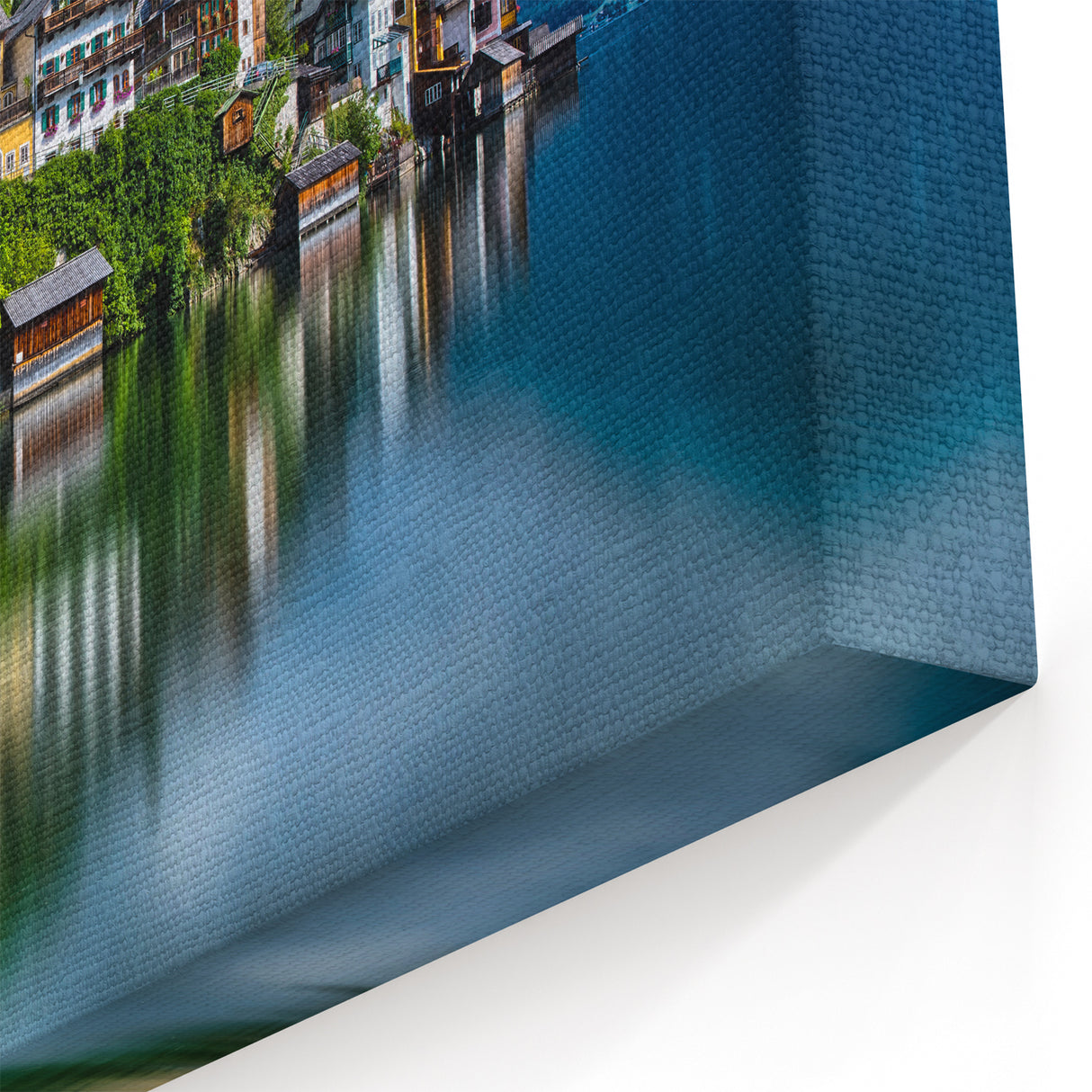 Austrian Landscape Art - Picturesque Hallstatt Lakeside Village Photography