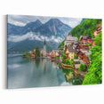 Austria Wall Art - Majestic Hallstatt Village with Mountain Views Print