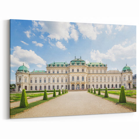 Austrian Landscape Art - Belvedere Palace Vienna in Daylight Print