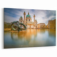 Vienna Wall Decor - St. Charles Church and Fountain at Sunset Art Print