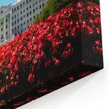 Austria Photography Art - Majestic Palace with Vibrant Garden Scene