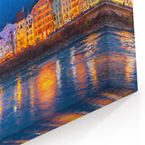 Scenic Austria Prints - Colorful Innsbruck Houses and Mountain View Art