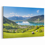Austrian Alps Artwork - Stunning Alpine Lake and Mountain View Print