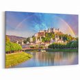 Salzburg Art Prints - Stunning View of Fortress Hohensalzburg and Rainbow
