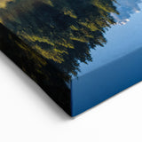 Austrian Landscape Art - Peaceful Alpine Lake and Snow-Capped Mountains