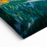 Austrian Alps Artwork - Vibrant Autumn Alpine Lake and Mountain Reflections