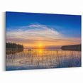 Serene Sunset Over Lake – Saskatchewan Wall Art, Scenic Landscape Prints