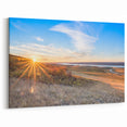 Golden Sunrise Over Hills – Scenic Saskatchewan Landscape Wall Art