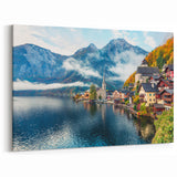 Austrian Landscape Art - Scenic Austria Prints of Hallstatt Village