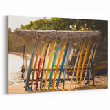 Sri Lanka Photography Prints - Vibrant Surfboards on Tropical Beach