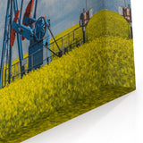 Oil Pumpjacks in Canola Field – Scenic Saskatchewan Landscape Wall Art