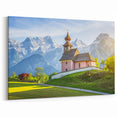 Austrian Landscape Art - Austria Wall Art of Alpine Church Scenery