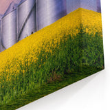 Silos and Canola Fields – Scenic Saskatchewan Agricultural Wall Art