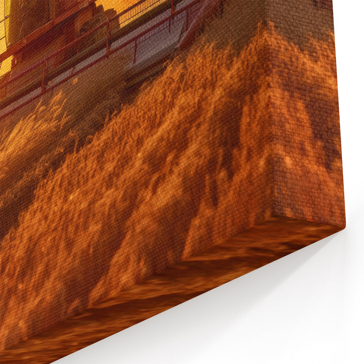 Harvesting at Sunset – Scenic Saskatchewan Agricultural Wall Art