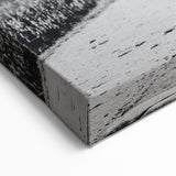 Black and White Sri Lanka Art - Dog and Sigiriya Rock Canvas Print