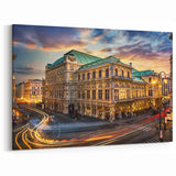Vienna Wall Decor – Historical Vienna Opera House at Sunset in Stunning Detail
