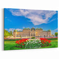 Vienna Wall Decor – Elegant Belvedere Palace with Blooming Tulip Garden