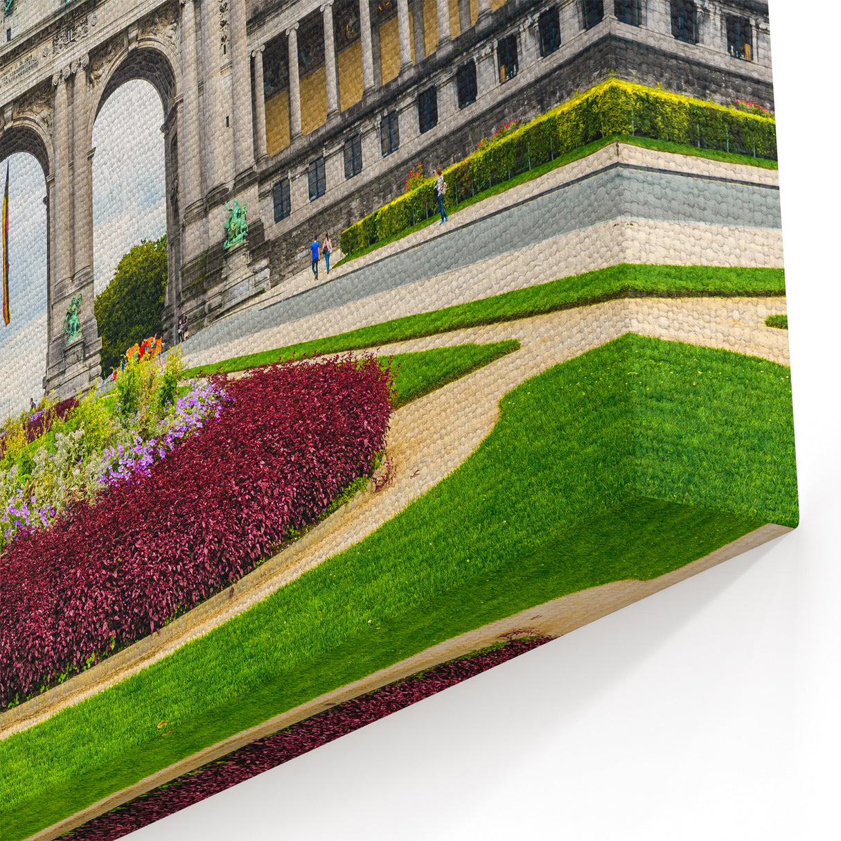 Belgium Canvas Art - Cinquantenaire Arch Belgium Travel Art