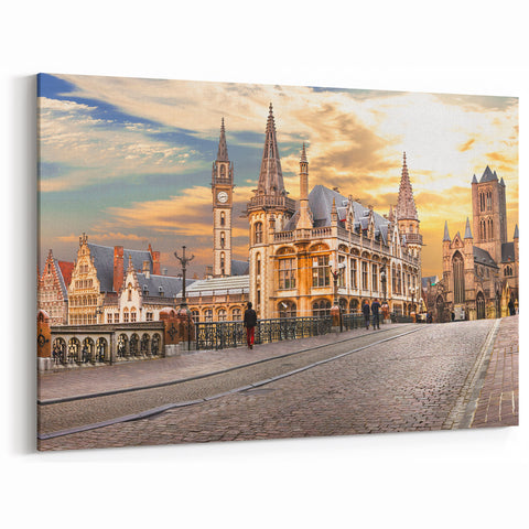 Belgian Landscape Photography - Ghent Cityscape Belgium Wall Art