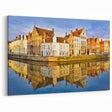 Belgium Travel Art - Colorful Reflections in Bruges Belgium Wall Art