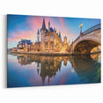 Belgium Travel Art - Ghent City Reflections Belgium Canvas Art