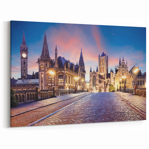 Belgian Landscape Photography - St. Michael's Bridge Ghent Wall Art