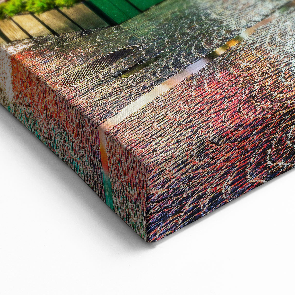 Belgium Canvas Art – Historic Bruges Square at Night