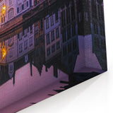 Belgium Wall Art – Bruges Canal at Sunset with Historic Reflections