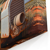Heavy Equipment Wall Art - Vintage Industrial Construction Vehicle Canvas Print