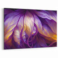 Vibrant Purple Leaf Wall Art: Elegant Botanical Leaf Canvas Prints