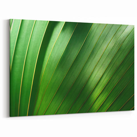 Green Leaf Wall Art: Nature-Inspired Botanical Leaf Canvas Prints