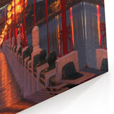 Taiwan Lantern Festival Bridge at Night - Taiwan Culture Wall Art Print