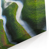 Green Coastal Rock Formations - Taiwan Nature Scenery Wall Art Print