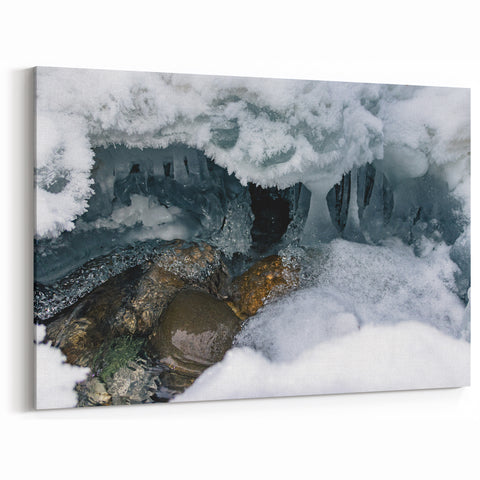 Ice Cave Exploration Yukon - Intimate Nature Canvas